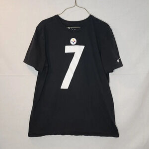 NFL Pittsburgh Steelers Roethlisberger #7 Nike Size Large Shirt Athletic Cut